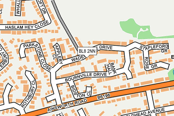BL8 2NN map - OS OpenMap – Local (Ordnance Survey)