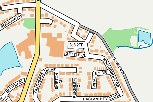 BL8 2TP map - OS OpenMap – Local (Ordnance Survey)