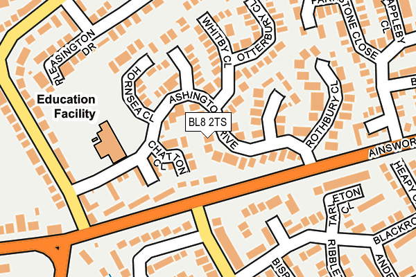 BL8 2TS map - OS OpenMap – Local (Ordnance Survey)