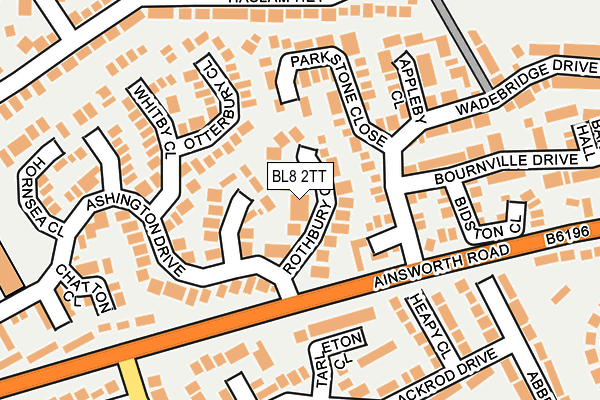 BL8 2TT map - OS OpenMap – Local (Ordnance Survey)