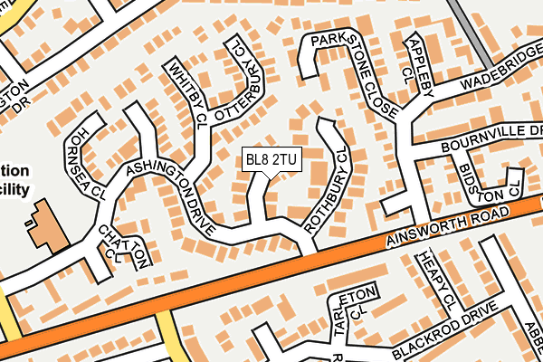 BL8 2TU map - OS OpenMap – Local (Ordnance Survey)