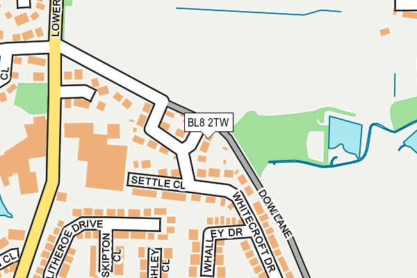 BL8 2TW map - OS OpenMap – Local (Ordnance Survey)