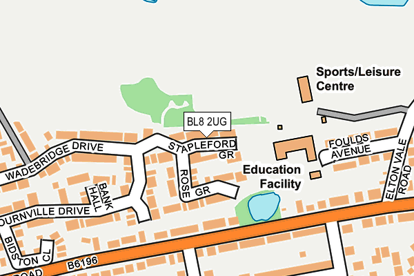 BL8 2UG map - OS OpenMap – Local (Ordnance Survey)