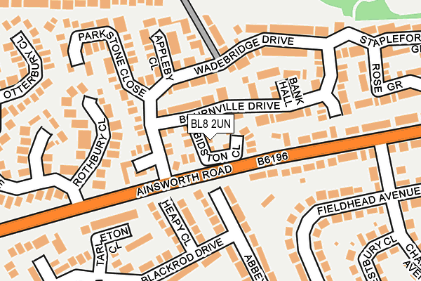 BL8 2UN map - OS OpenMap – Local (Ordnance Survey)