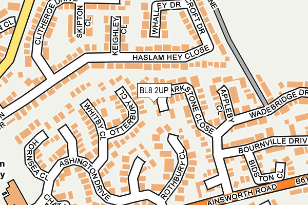 BL8 2UP map - OS OpenMap – Local (Ordnance Survey)
