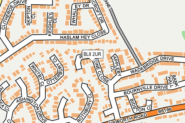 BL8 2UR map - OS OpenMap – Local (Ordnance Survey)