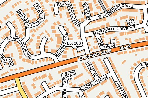 BL8 2US map - OS OpenMap – Local (Ordnance Survey)