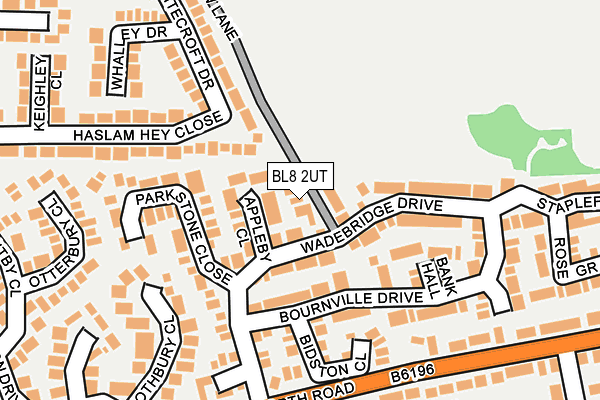 BL8 2UT map - OS OpenMap – Local (Ordnance Survey)