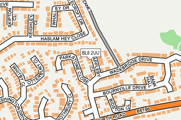 BL8 2UU map - OS OpenMap – Local (Ordnance Survey)