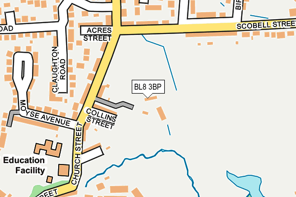 BL8 3BP map - OS OpenMap – Local (Ordnance Survey)