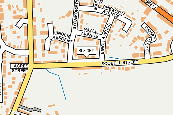 BL8 3ED map - OS OpenMap – Local (Ordnance Survey)