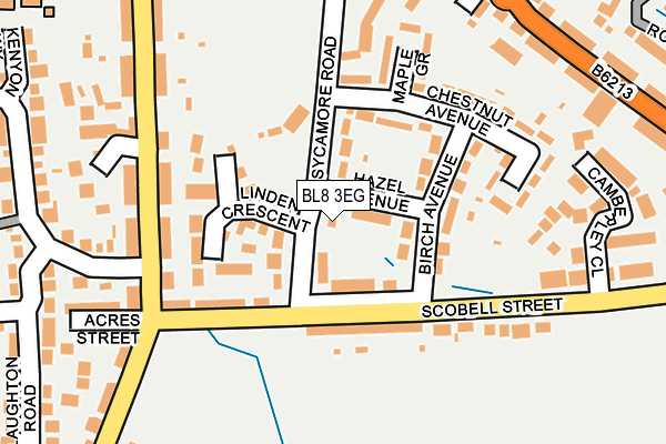 BL8 3EG map - OS OpenMap – Local (Ordnance Survey)