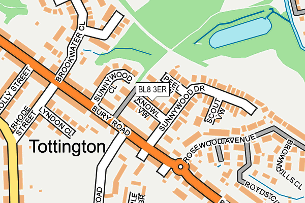 BL8 3ER map - OS OpenMap – Local (Ordnance Survey)