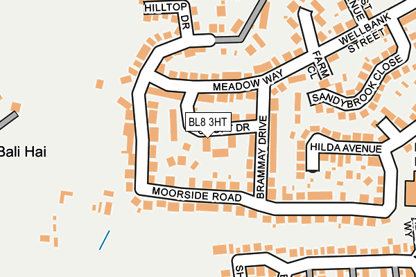 BL8 3HT map - OS OpenMap – Local (Ordnance Survey)