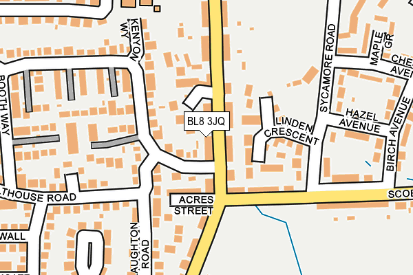 BL8 3JQ map - OS OpenMap – Local (Ordnance Survey)