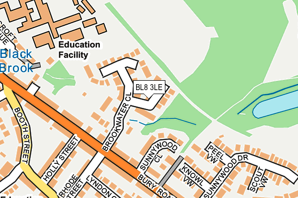 BL8 3LE map - OS OpenMap – Local (Ordnance Survey)