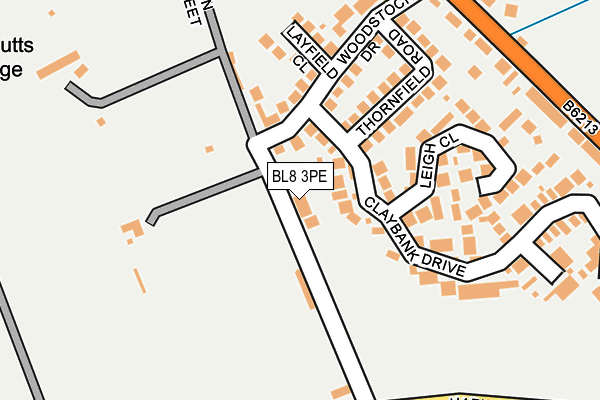 BL8 3PE map - OS OpenMap – Local (Ordnance Survey)