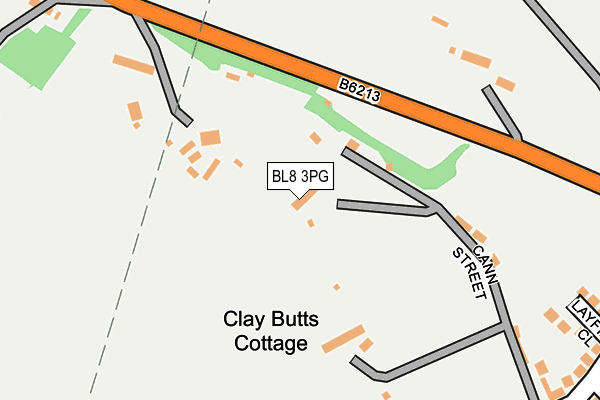 BL8 3PG map - OS OpenMap – Local (Ordnance Survey)