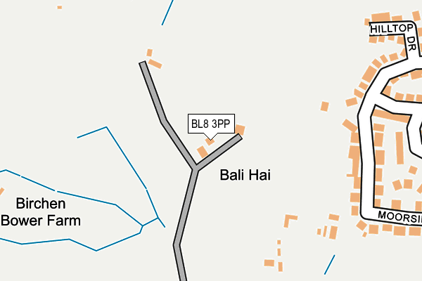 BL8 3PP map - OS OpenMap – Local (Ordnance Survey)