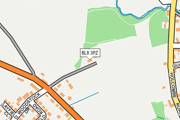 BL8 3PZ map - OS OpenMap – Local (Ordnance Survey)