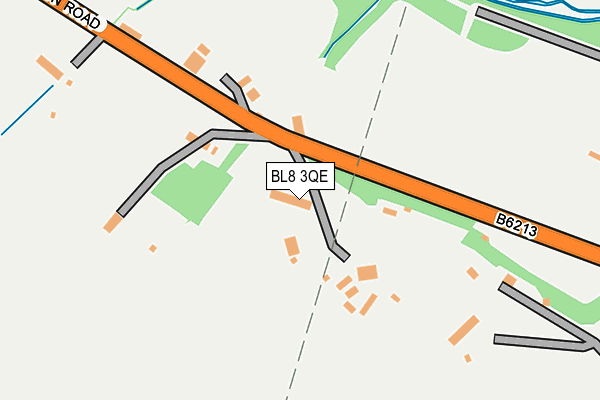 BL8 3QE map - OS OpenMap – Local (Ordnance Survey)