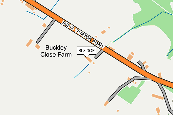 BL8 3QF map - OS OpenMap – Local (Ordnance Survey)