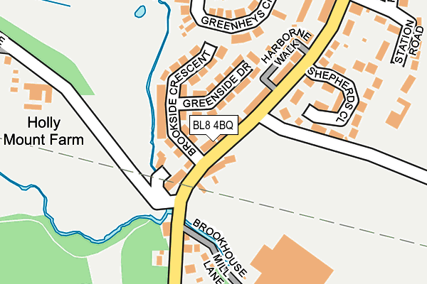 BL8 4BQ map - OS OpenMap – Local (Ordnance Survey)