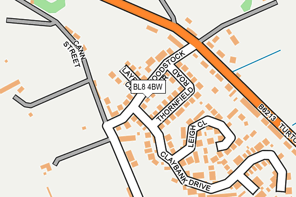 BL8 4BW map - OS OpenMap – Local (Ordnance Survey)