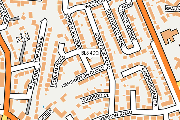 BL8 4DQ map - OS OpenMap – Local (Ordnance Survey)