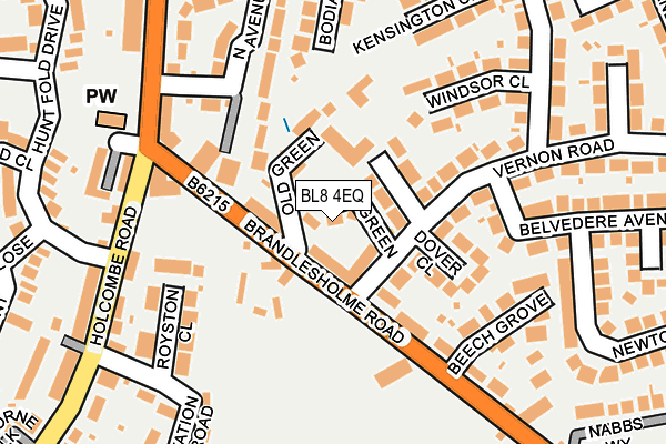 BL8 4EQ map - OS OpenMap – Local (Ordnance Survey)