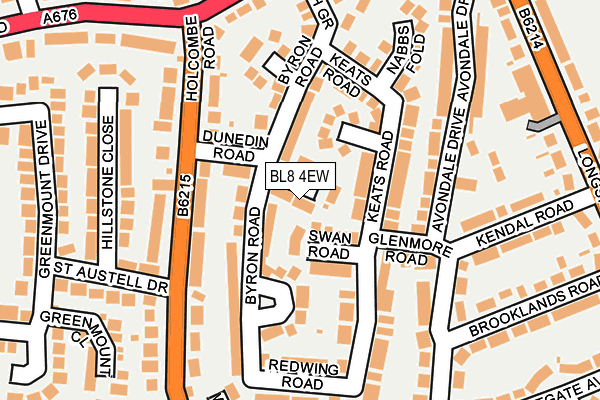 BL8 4EW map - OS OpenMap – Local (Ordnance Survey)