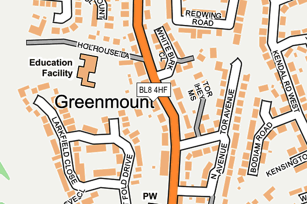 Map of GUARDRANGE LIMITED at local scale