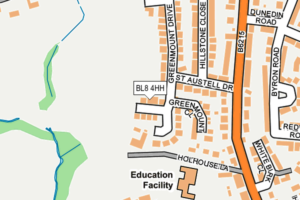 BL8 4HH map - OS OpenMap – Local (Ordnance Survey)