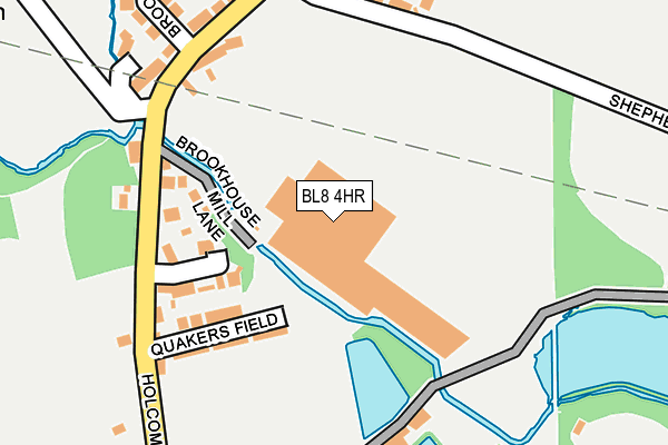 BL8 4HR map - OS OpenMap – Local (Ordnance Survey)