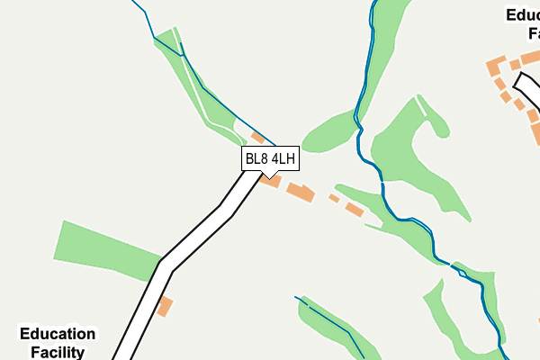 BL8 4LH map - OS OpenMap – Local (Ordnance Survey)