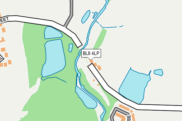BL8 4LP map - OS OpenMap – Local (Ordnance Survey)