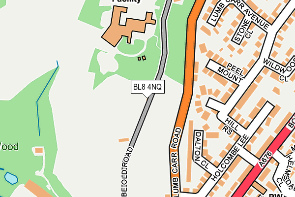 BL8 4NQ map - OS OpenMap – Local (Ordnance Survey)