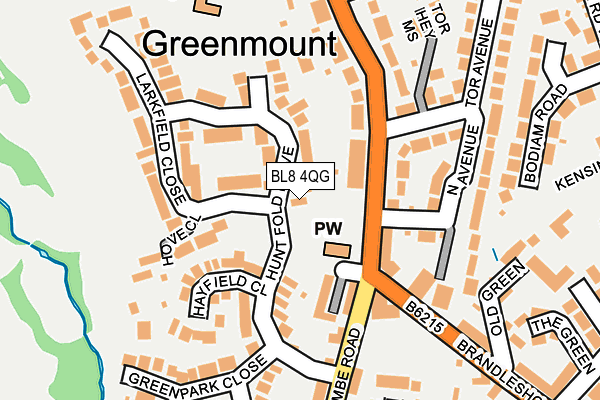 BL8 4QG map - OS OpenMap – Local (Ordnance Survey)