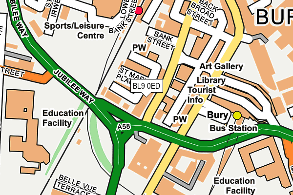 Map of HORSFIELDS LTD at local scale
