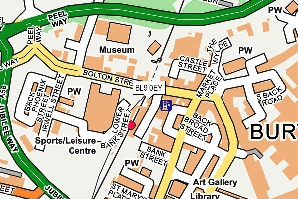 Map of GROUND UP (BURY) LTD at local scale