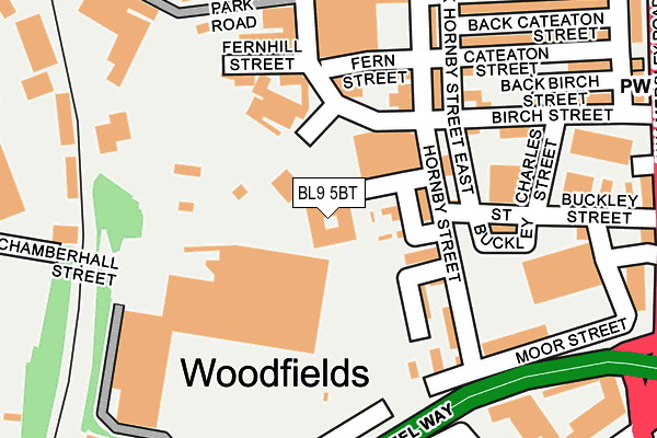 Map of JJ ELECTRICAL AND DATA LTD at local scale