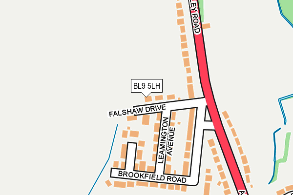 BL9 5LH map - OS OpenMap – Local (Ordnance Survey)