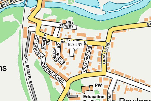 BL9 5NY map - OS OpenMap – Local (Ordnance Survey)