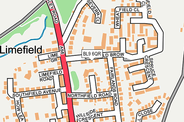 BL9 6QR map - OS OpenMap – Local (Ordnance Survey)