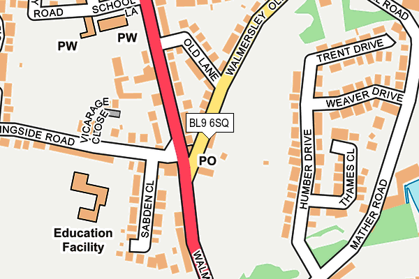 Map of NEW CENTURY APARTMENTS (RAMSBOTTOM) LIMITED at local scale