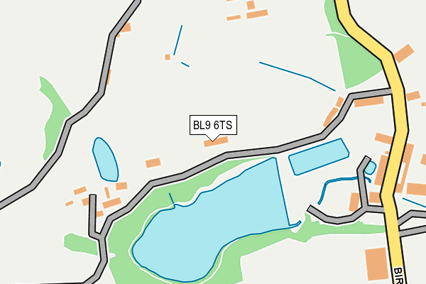 BL9 6TS map - OS OpenMap – Local (Ordnance Survey)