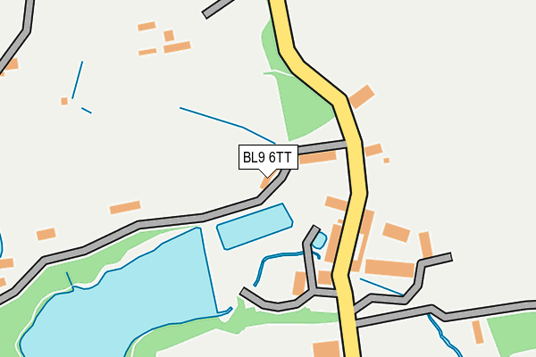 BL9 6TT map - OS OpenMap – Local (Ordnance Survey)