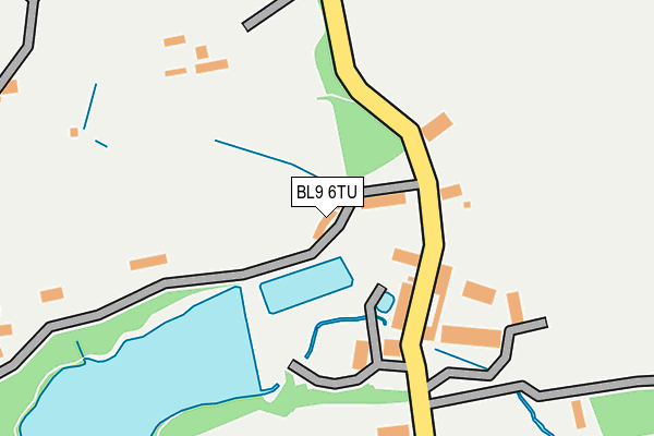 BL9 6TU map - OS OpenMap – Local (Ordnance Survey)