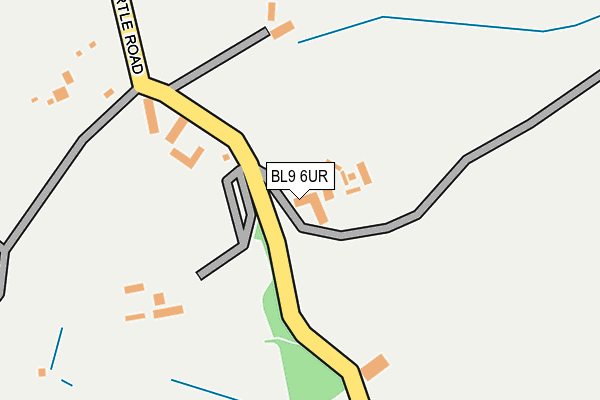 BL9 6UR map - OS OpenMap – Local (Ordnance Survey)