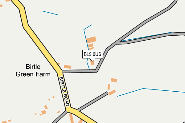 BL9 6US map - OS OpenMap – Local (Ordnance Survey)